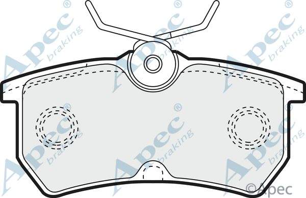 APEC BRAKING Комплект тормозных колодок, дисковый тормоз PAD1039